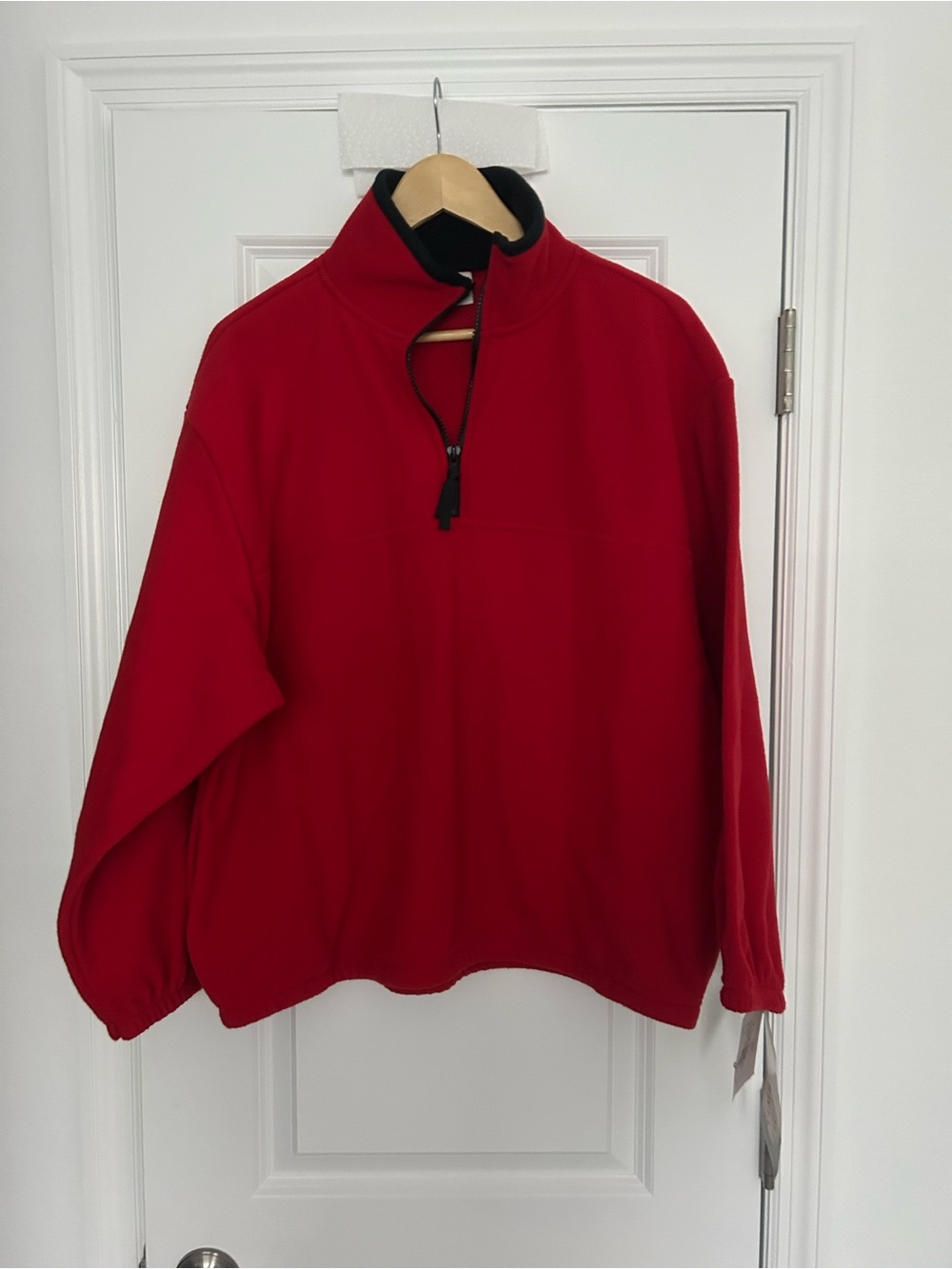 NWT Vintage Colorado Timberline Red 1/4 Zip Fleece Pullover Jacket L